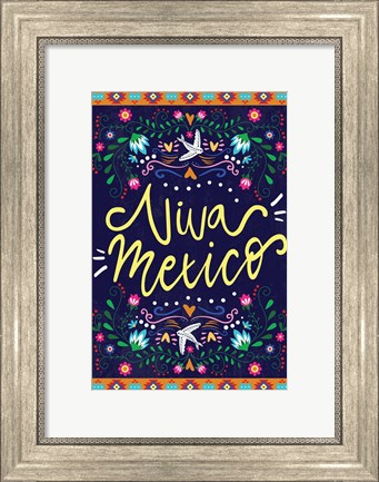 Framed Viva Mexico Print