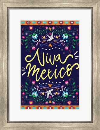 Framed Viva Mexico Print