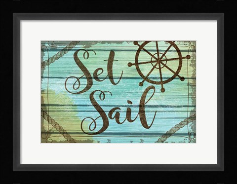 Framed Set Sail Print