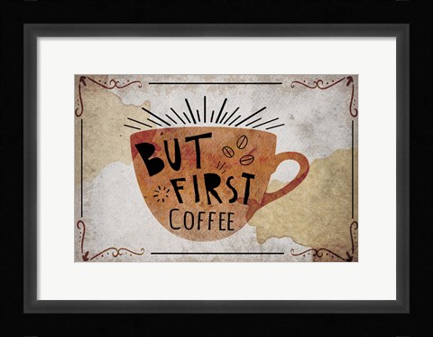 Framed Coffee Typography II Print