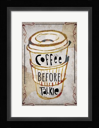 Framed Coffee Typography III Print