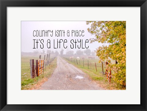Framed Country Style Print