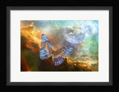 Framed Give Thanks Print