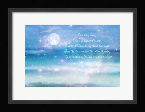 Framed How Great Thou Art Print