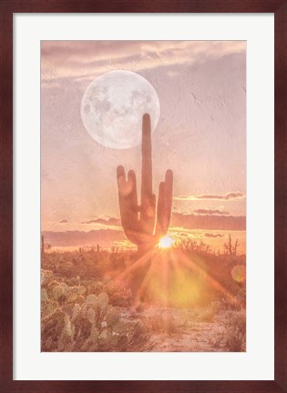 Framed Sunset Moonrise Print
