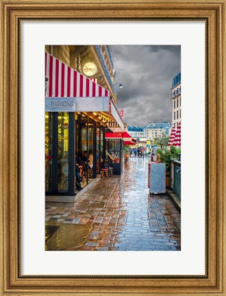 Framed Paris Cafe Mimosa Print