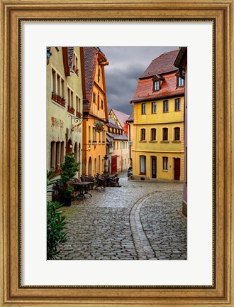 Framed Rothenberg Street Cafe Print