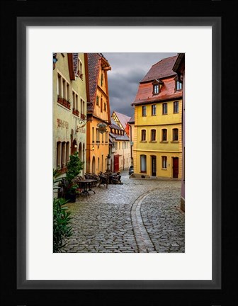 Framed Rothenberg Street Cafe Print