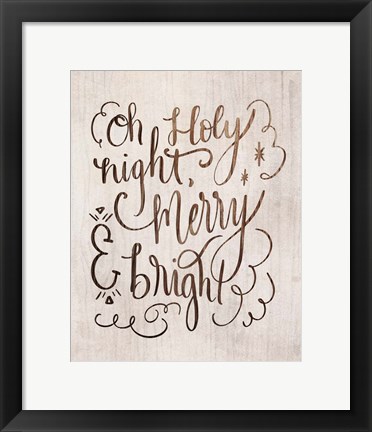 Framed Holy Night Print