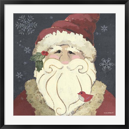 Framed Santa Print