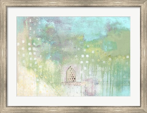 Framed House by the Pond Print