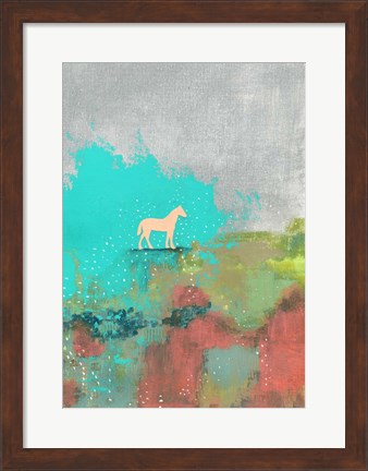Framed One Horse Print