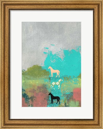 Framed 3 Horses Print