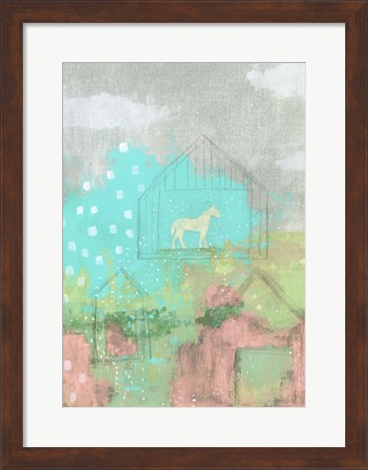 Framed Overgrown Barns Print