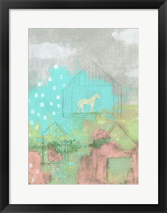 Framed Overgrown Barns Print