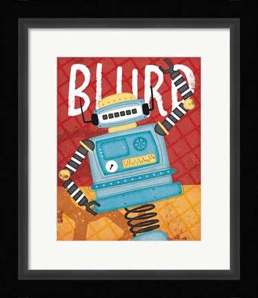 Framed Blurp Bot Print