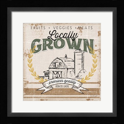Framed Locally Grown Print