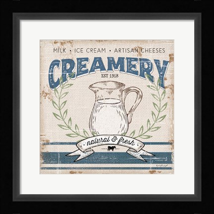 Framed Creamery Print