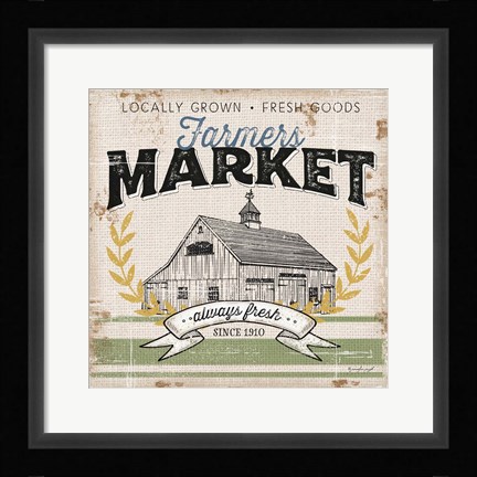 Framed Farmer's Market Print