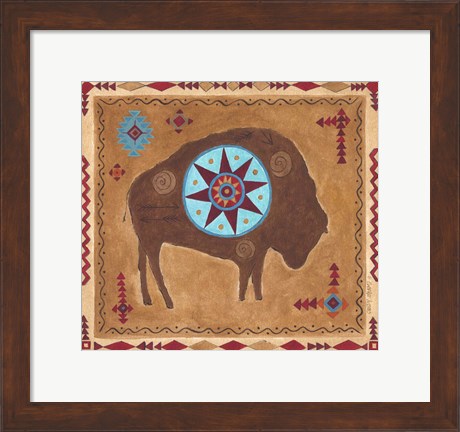 Framed Desert Buffalo Print