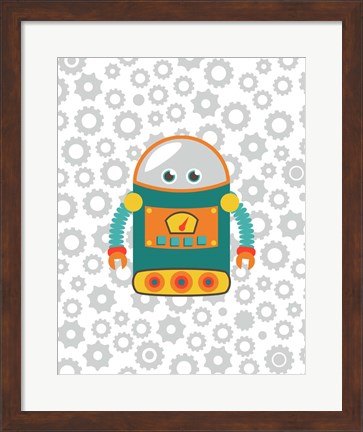 Framed Robot II Print