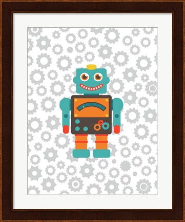 Framed Robot III Print
