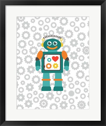 Framed Robot V Print