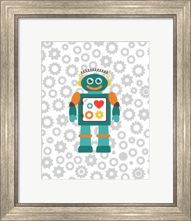 Framed Robot V Print