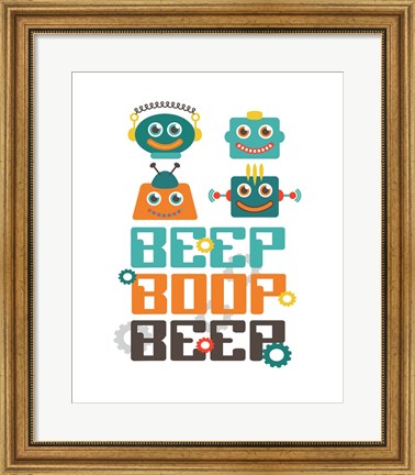 Framed Beep Boop Beep Print