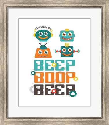 Framed Beep Boop Beep Print