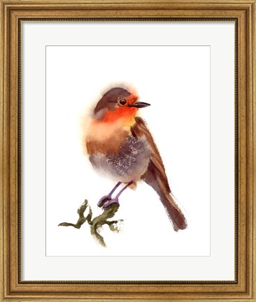 Framed Sunset Bird Print