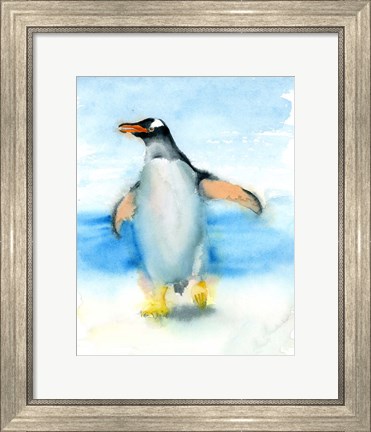 Framed Penguin II Print