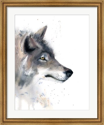 Framed Wolf III Print