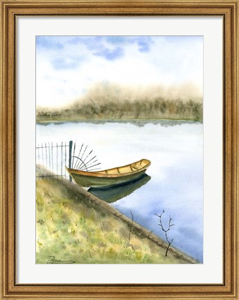 Framed Boat on the Water Print