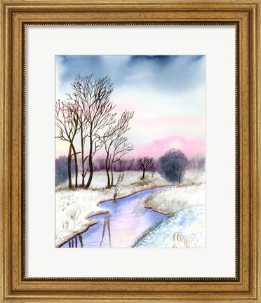 Framed Winter Scene II Print