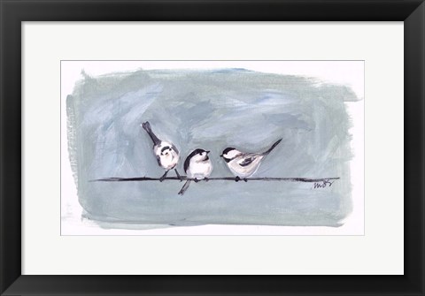 Framed Birds on a Wire I Print