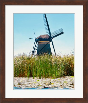 Framed Windmill I Print