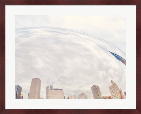 Framed City Reflection II Print