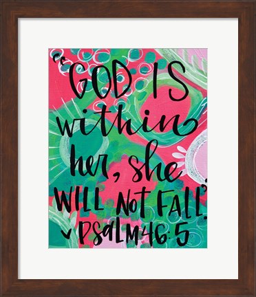 Framed God is Within Print