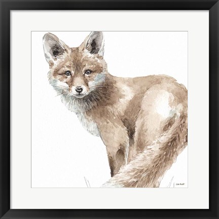 Framed Forest Friends V Print