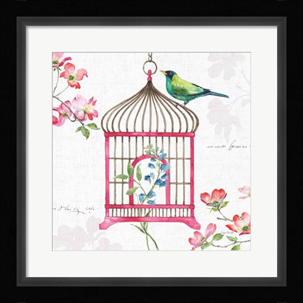 Framed Dogwood Garden VI Print