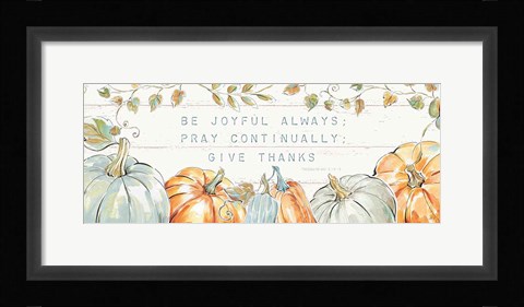Framed Pumpkin Patch XV Print