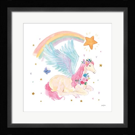 Framed Magical Friends II Butterfly Print