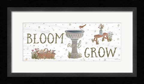 Framed Blooming Garden VIII Print