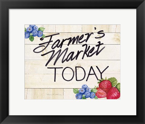 Framed Life on the Farm Sign II v2 Print