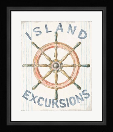 Framed Floursack Nautical IV Print