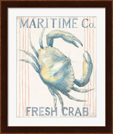 Framed Floursack Nautical III Print