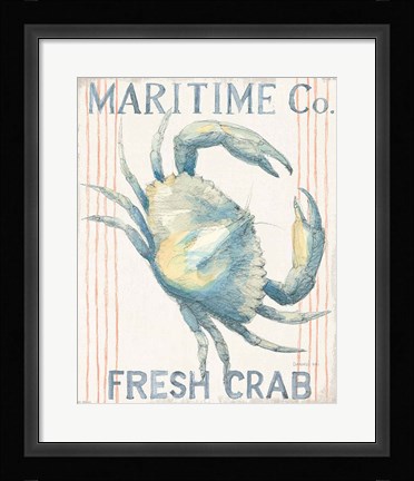 Framed Floursack Nautical III Print