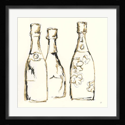 Framed Champagne is Grand IV Print