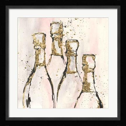 Framed Champagne is Grand II Print